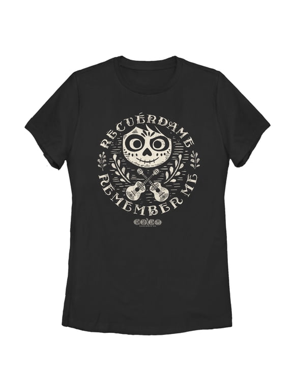 Women's Coco Remember Me Song Graphic Tee Black Medium