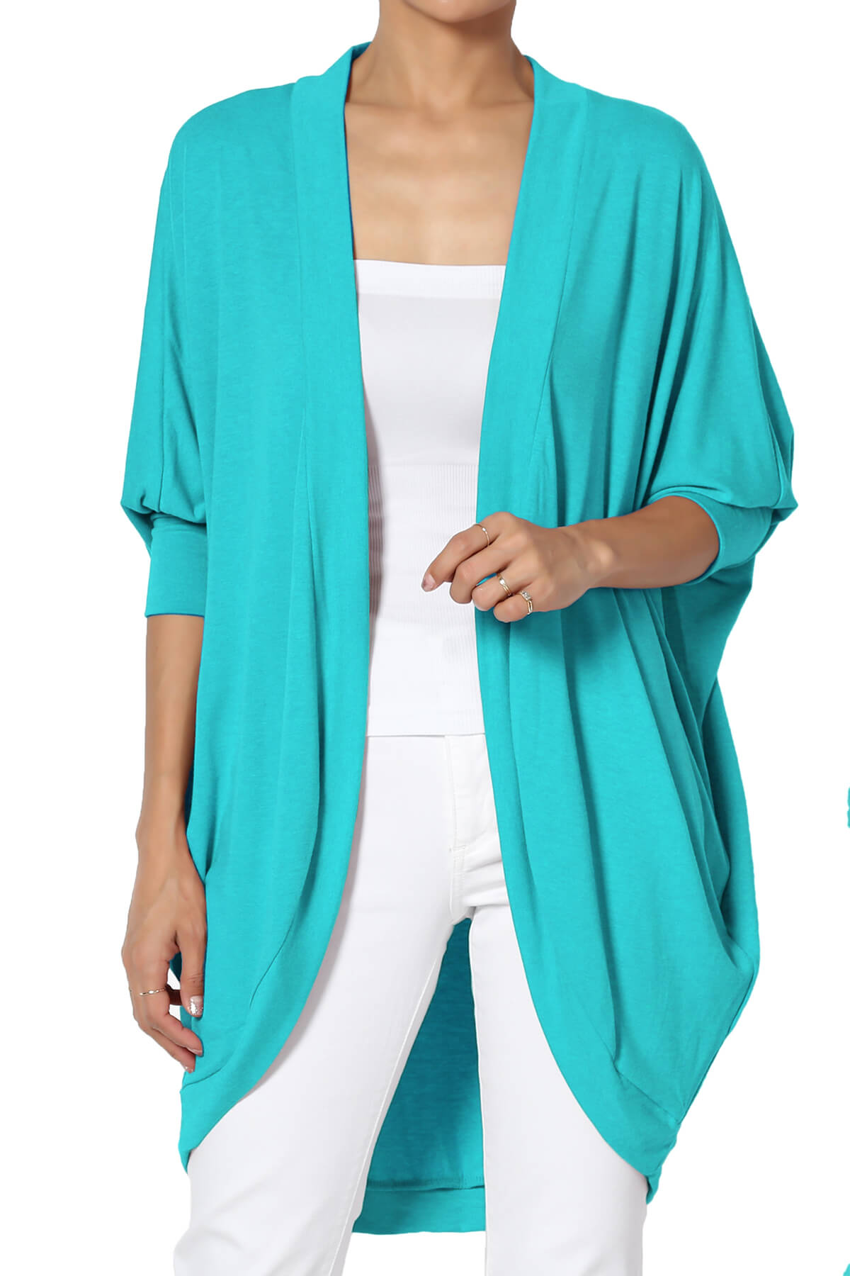 Cardigan Femme Kensie Taille S Noir - Manches 3/4 Ouvert Devant - Occasion Très Bon État