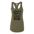 thumbnail image 1 of Women's Coffee & Friends Racerback Tank Top-Military Green-xxl, 1 of 4