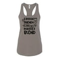 thumbnail image 1 of Women's Coffee & Friends Racerback Tank Top-Warm Grey-xxl, 1 of 4