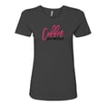 thumbnail image 1 of Women's Coffee Liquid Optimisim Ladies Short Sleeve T-shirt-Heavy Metal-xxxl, 1 of 4