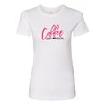 thumbnail image 1 of Women's Coffee Liquid Optimisim Ladies Short Sleeve T-shirt-White-xxxl, 1 of 4