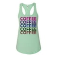 thumbnail image 1 of Women's Coffee On Repeat Ladies Racerback Tank Top-MInt-xxl, 1 of 4