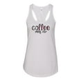 thumbnail image 1 of Women's Coffee Owns Me Racerback Tank Top-White-xs, 1 of 4