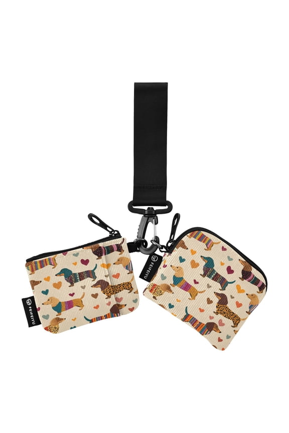 Women's Coin Purses Keychain Wallet Women's Card Cases Women's Wallets Card Cases & Money Organizers Cute Dachshund