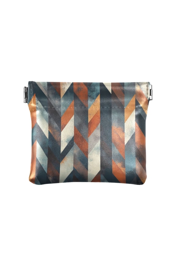 Women's Coin Purses & Pouches - Wallets Card Cases with RFID Blocking - Slim Money Organizers for Daily Use Chevron Shapes