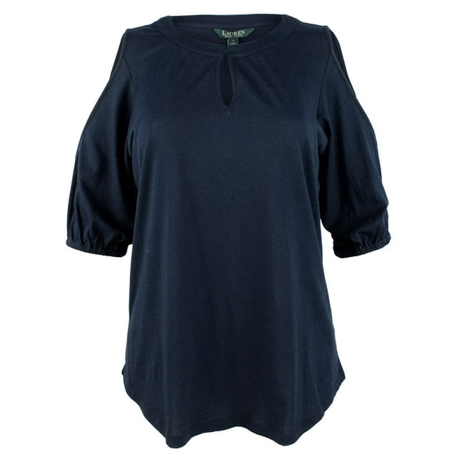 Women's Cold-Shoulder Keyhole Top-I-M