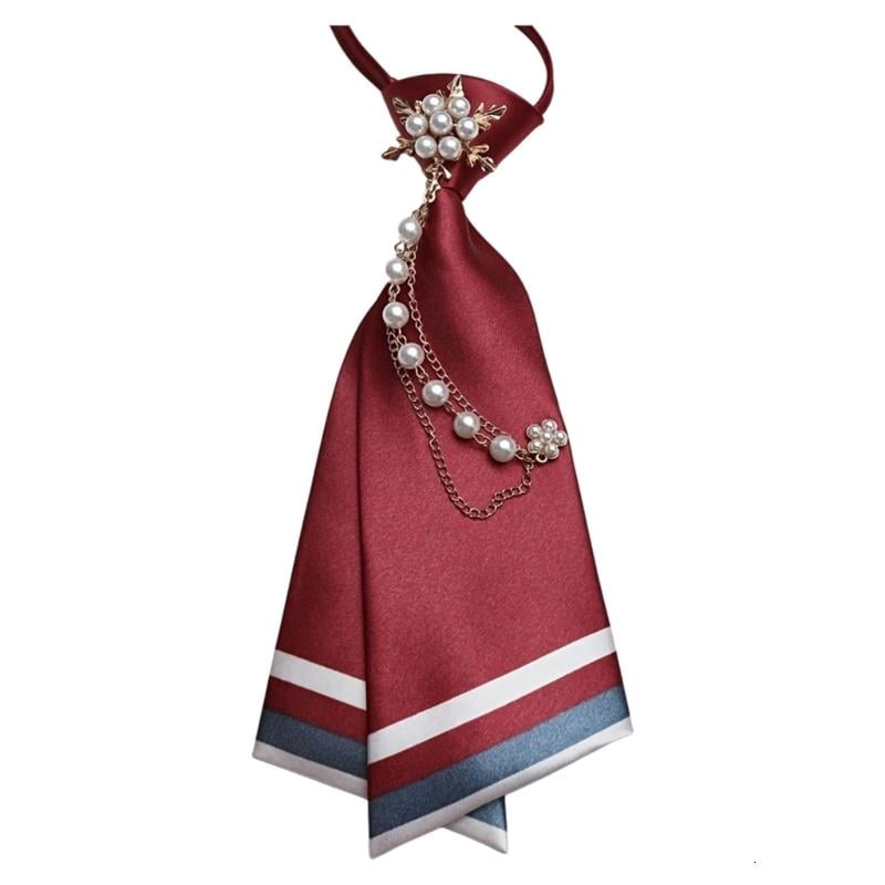 Women's Collar Styling Tie with Chain Detail and Formed Loop Costume ...