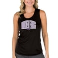thumbnail image 1 of Women's College Concepts Black TCU Horned Frogs Marathon Racerback Tank Top, 1 of 1
