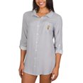 thumbnail image 1 of Women's College Concepts Gray Arizona State Sun Devils Full-Button Long Sleeve Melody Nightshirt, 1 of 1