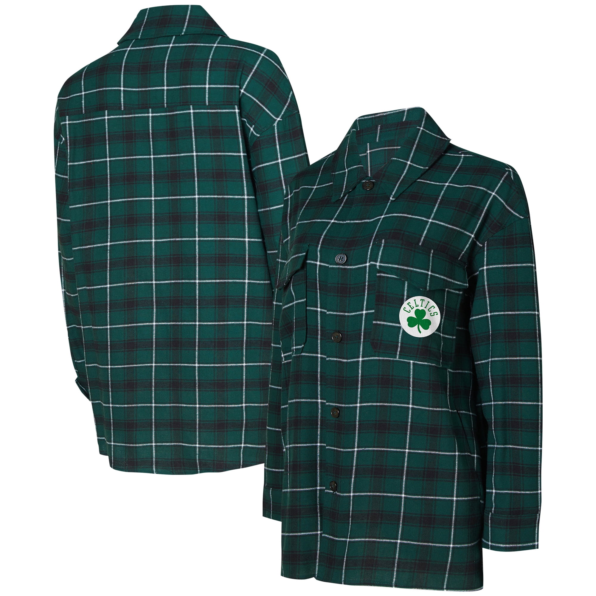 boston celtics dress shirt Boston Celtics Antigua Basketball Button Down Shirt (Men's Small) Black Grey