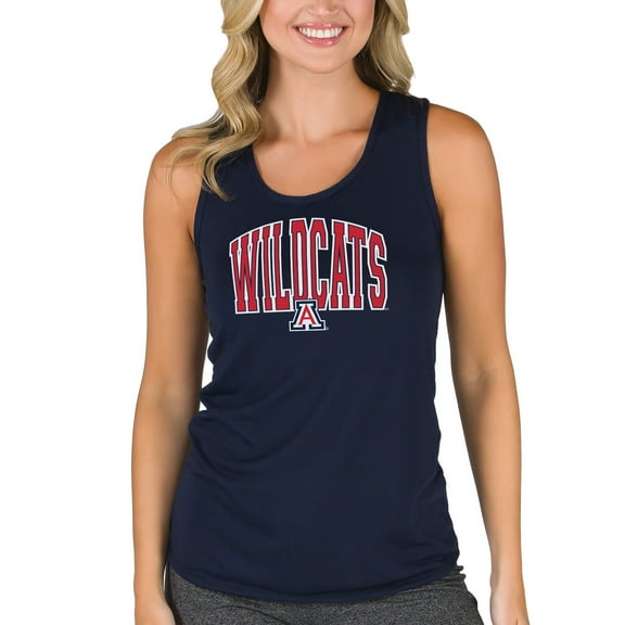 Women's College Concepts Navy Arizona Wildcats Marathon Racerback Tank Top