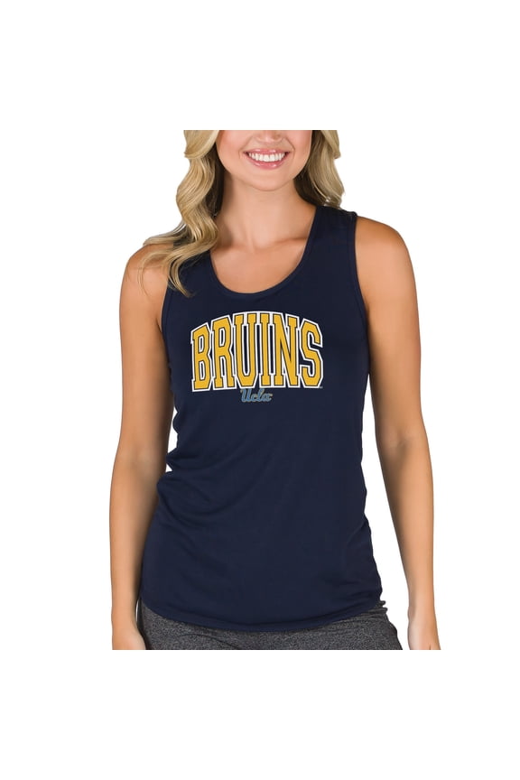 Women's College Concepts Navy UCLA Bruins Marathon Racerback Tank Top