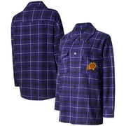 Women's College Concepts Purple/Black Phoenix Suns Boyfriend Button-Up Nightshirt