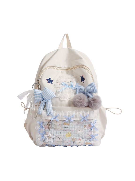 Women's College-Style Japanese and Korean Version Backpack for Middle School, High School, Elementary School, and College Students