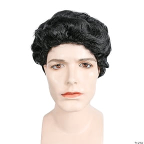Adult Colonial Man Wig Brown Short Historical Costume Theatre Cosplay Adult