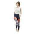 thumbnail image 1 of Women's Color-Black Activewear Leggings - Cheetah Print Orange, M, 1 of 5