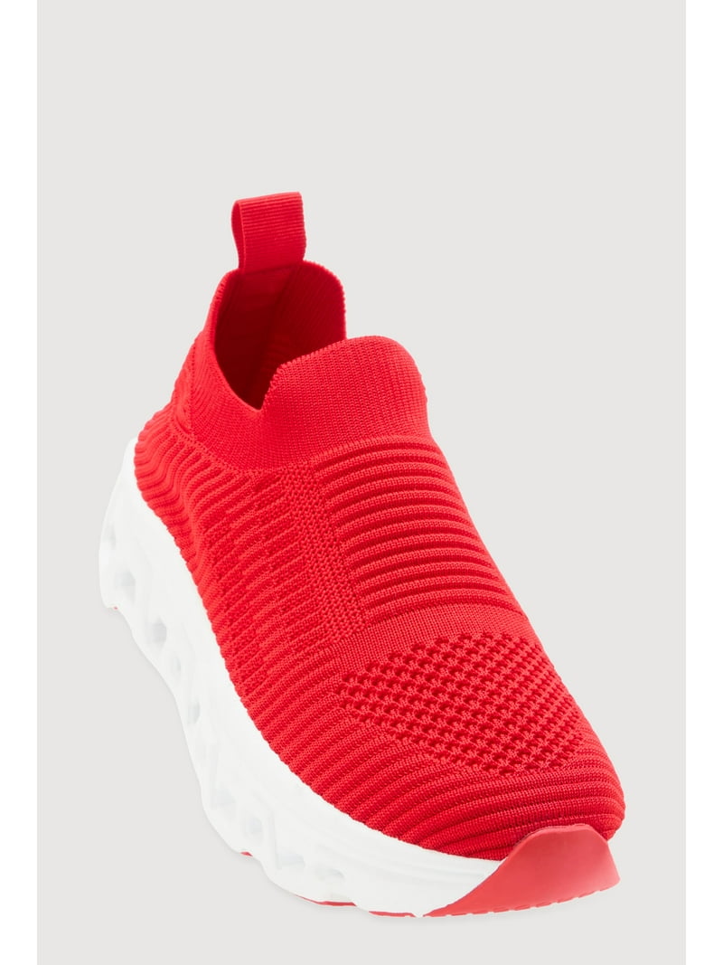 Women's Cut Out Sole Slip On Platform Sneakers