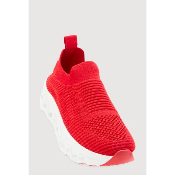 Women's Cut Out Sole Slip On Platform Sneakers