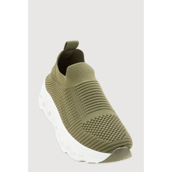 Women's Cut Out Sole Slip On Platform Sneakers