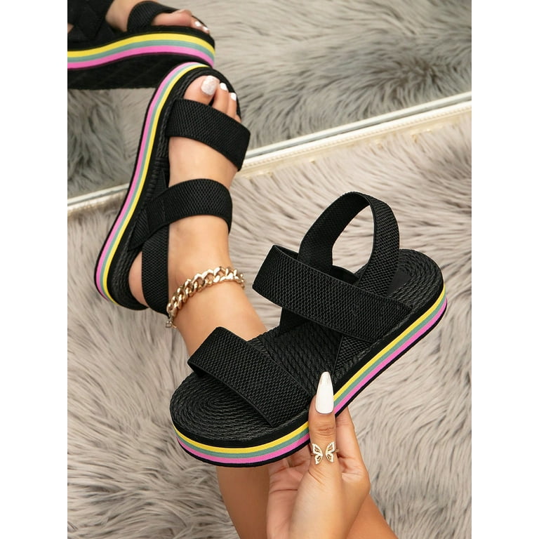 Women s Color Block Platform Sandals