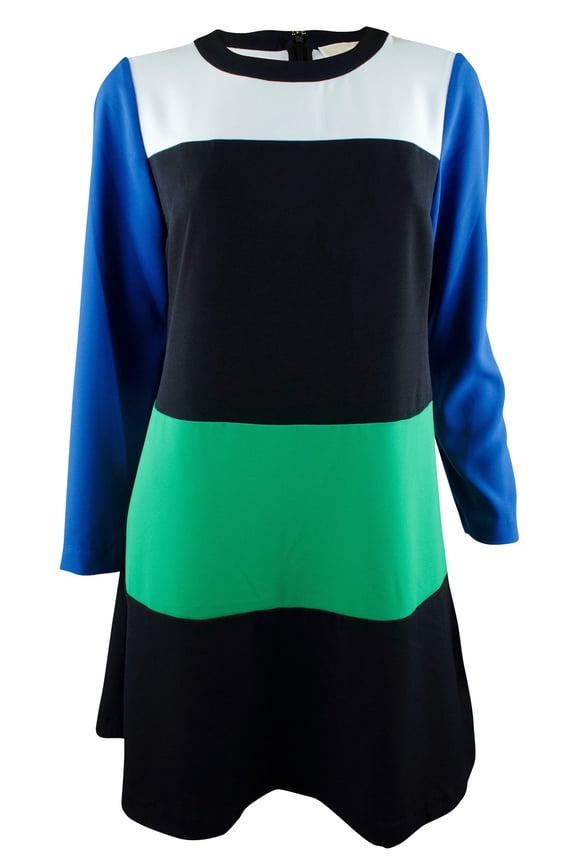 Women's Color Block Sheath Dress-SG-4