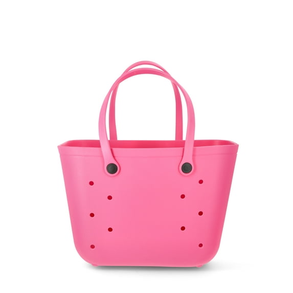 Women's Color Me Summer Molded Tote Bag, Fuchsia Burst