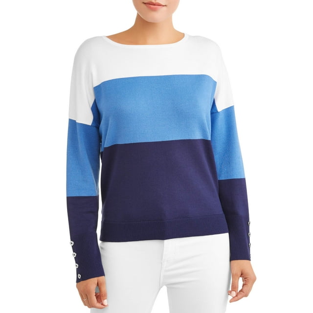 Women's Colorblock Dolman Sleeve Sweater