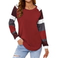 thumbnail image 1 of Women's Colorblock Long Sleeve Raglan T-Shirt, 1 of 7