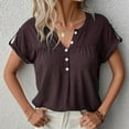 thumbnail image 1 of Women's Colored Short Sleeved T Shirt Juniors Active Shirts Casual Women's Tops Jr Fall Fashion Shirts Long Sleeved T Shirt Women Pack Shirts Women Casual Women T Shirt for Summer T Shirt Women Plain, 1 of 6