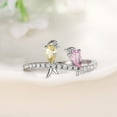 thumbnail image 1 of Unisex Copper Ring Bird Design Geometric Statement Ring Electroplated Fashion Jewellery Gift for Women and Men, 1 of 5