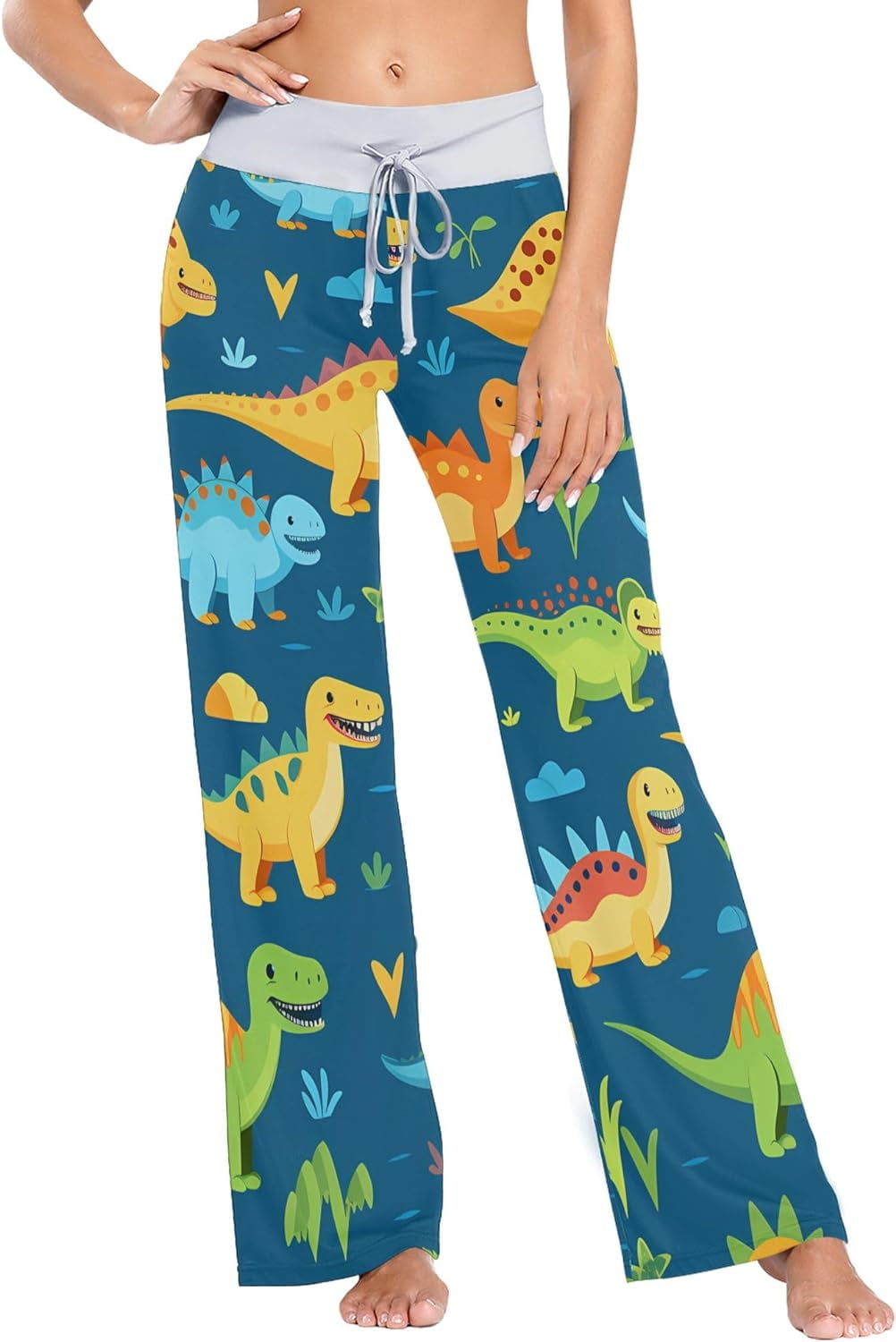 Cute Dinosaurs Blue Pajama Pants for Women Sleep Shorts with Drawstring  Boxers Sleepwear for Running, Multicolor, Medium : : Clothing,  Shoes & Accessories