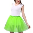 thumbnail image 1 of Women's Colorful Puff Petticoat Skirt Trendy Multilayer Mini Skirt Fashionable Casual Summer Outfit, 1 of 1