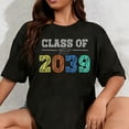 thumbnail image 1 of Women's Colorful Sketchy Class of 2039 Graduation T-Shirt, 1 of 6