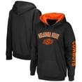 thumbnail image 1 of Women's Colosseum Black Oklahoma State Cowboys Loud and Proud Pullover Hoodie, 1 of 3