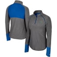 thumbnail image 1 of Women's Colosseum  Black UCLA Bruins Morningside Sleeve Hit Raglan Quarter-Zip Top, 1 of 3