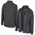thumbnail image 1 of Women's Colosseum  Charcoal Kansas State Wildcats-Dash Cardigan, 1 of 3