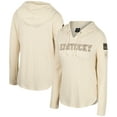 thumbnail image 1 of Women's Colosseum Cream Kentucky Wildcats OHT Military Appreciation Casey Raglan Long Sleeve Hoodie T-Shirt, 1 of 4