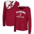 thumbnail image 1 of Women's Colosseum Crimson Alabama Crimson Tide Catalina Hoodie Long Sleeve T-Shirt, 1 of 3