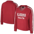 thumbnail image 1 of Women's Colosseum Crimson Alabama Crimson Tide Treasures Long Sleeve V-Neck T-Shirt, 1 of 3