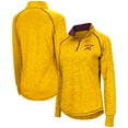 thumbnail image 1 of Women's Colosseum Gold Minnesota Golden Gophers Bikram Raglan Quarter-Zip Top, 1 of 3