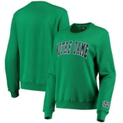 COLOSSEUM ATHLETICS Women's Colosseum Green Notre Dame Fighting Irish Campanile Pullover Sweatshirt