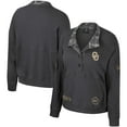 thumbnail image 1 of Women's Colosseum  Heather Charcoal Oklahoma Sooners OHT Military Appreciation Payback Henley Thermal Sweatshirt, 1 of 4