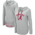 thumbnail image 1 of Women's Colosseum Heather Gray Alabama Crimson Tide My Lover Lightweight Hooded Long Sleeve T-Shirt, 1 of 3