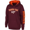 thumbnail image 1 of Women's Colosseum Maroon Virginia Tech Hokies Loud and Proud Pullover Hoodie, 1 of 1