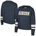 thumbnail image 1 of Women's Colosseum Navy Auburn Tigers Lost City Speckle Pullover Sweatshirt, 1 of 3