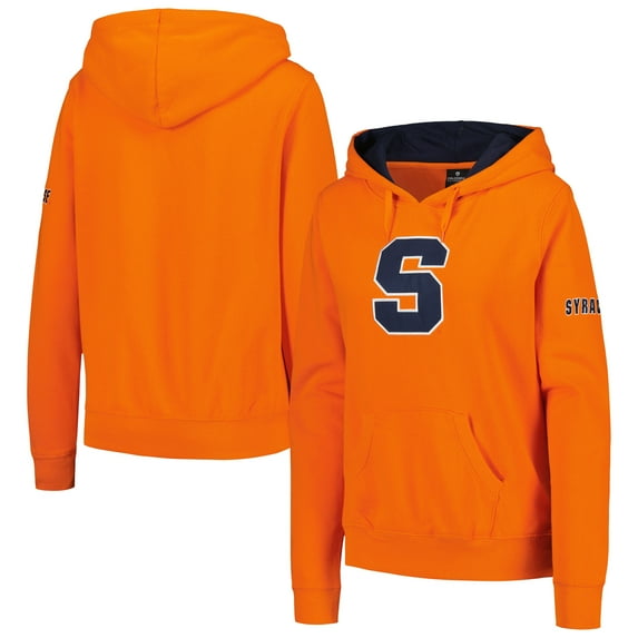 Women's Colosseum Orange Syracuse Orange Big Logo Pullover Hoodie