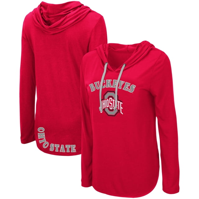 Suburban Riot Ohio State Buckeyes Willow Women's Long Sleeve Fleece Sweatshirt - Officially Licensed, Tri-Blend