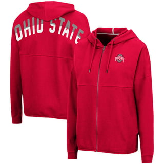 Men's Colosseum Cream Ohio State Buckeyes Big & Tall Hockey Lace-Up Pullover Hoodie