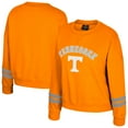 thumbnail image 1 of Women's Colosseum Tennessee Orange Tennessee Volunteers Splashy Crewneck Fleece Sweatshirt, 1 of 3